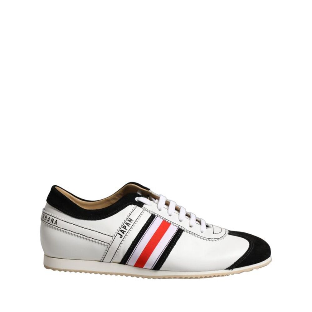 Dolce & Gabbana White Leather Japan Low Top Sneakers Women's Shoes